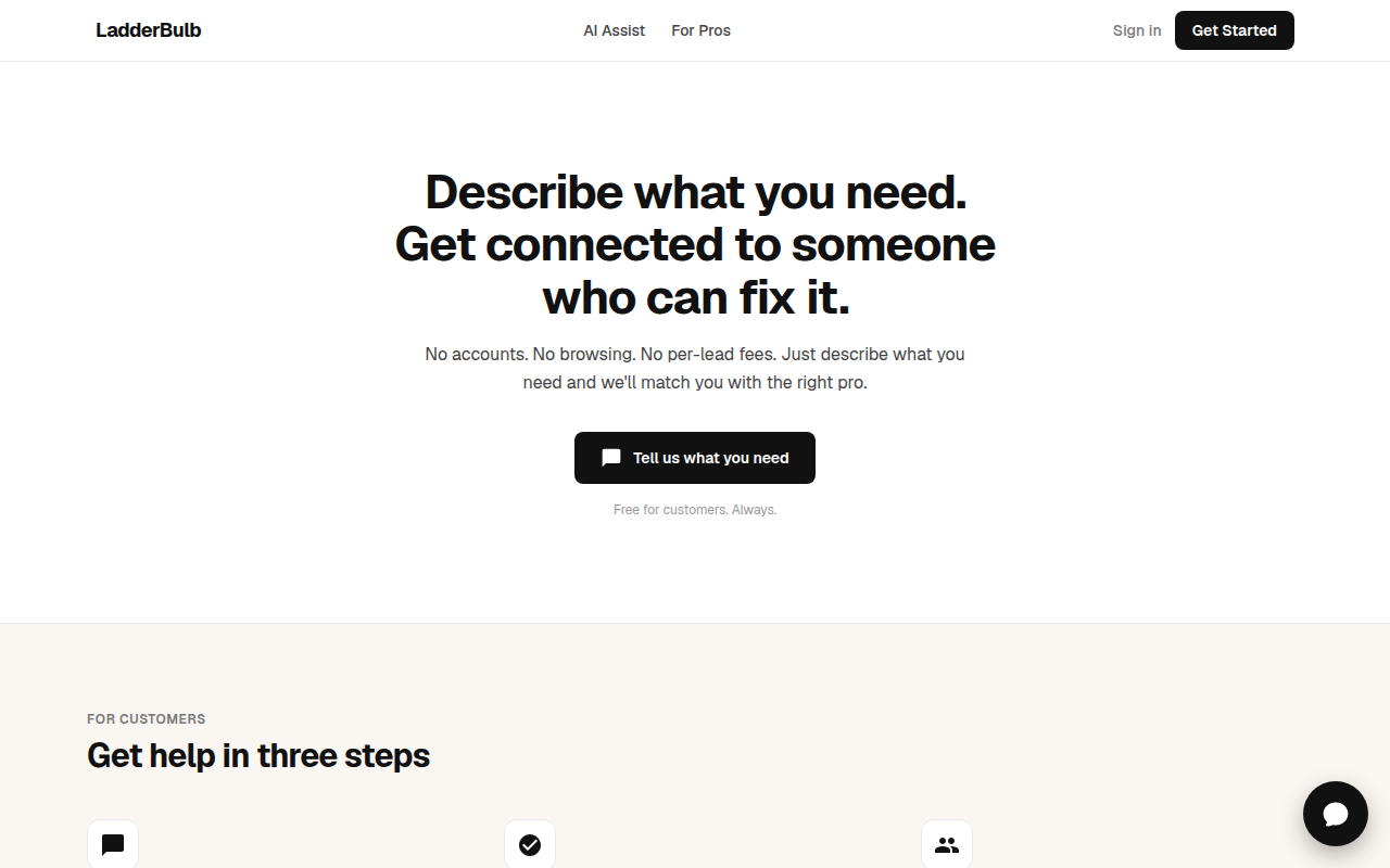 LadderBulb website preview
